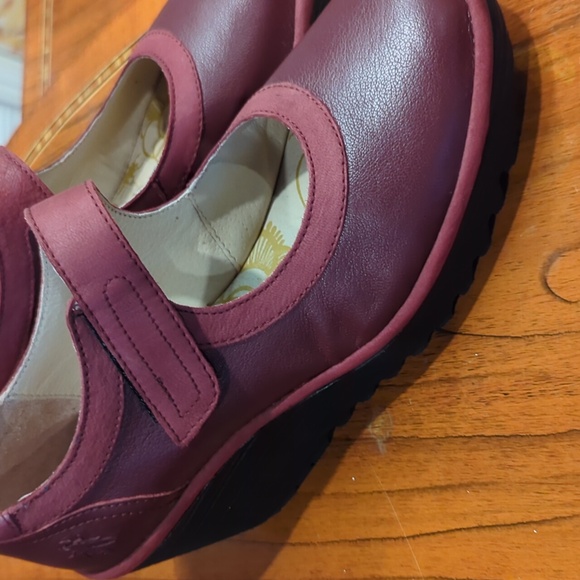 Fly London Mary Jane Wedge Shoes - Picture 3 of 5